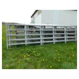 8-16' galvenized gates