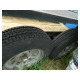 Tandom axle 12' bumper pull utility trailer