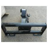 Hydraulic stump grinder skid steer attachment