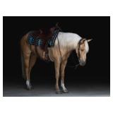 Lot#456 4yr old AQHA gelding Sire: Metals Jaz Dam: Justa Off Lady