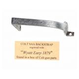 "Wyatt Earp 1879" Engraved Colt SAA Backstrap