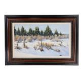 Robert Krieg (1948-2012) Framed Acrylic on Board