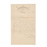Ca. 1887 William Meade Signed ALS E.B. Gage