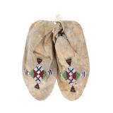 Ca. 1890 Jicarilla Apache Beaded Moccasins