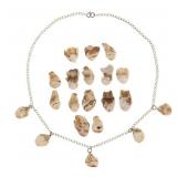 Elk Ivory or Teeth Necklace and Trade Teeth