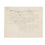 1883 New Mexico Territory Warrant Donaciano Serano