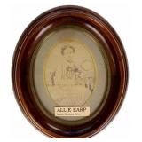 RARE Ca. 1873 Young Allie Earp Photograph
