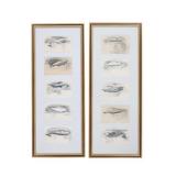 Original W.H. Lizar Etchings of J. Stewart Artwork