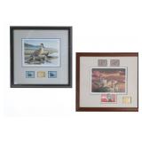 Limited Ed Montana Waterfowl Gold Stamp Lithograph
