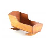 19th C NE Familial Estate Primitive Rocking Cradle