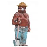 Smokey The Bear Life Sized Hand Painted Wood Sign