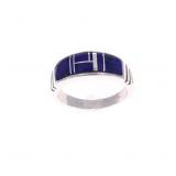 Navajo Rick Tolino Sterling & Lapis Inlay Ring