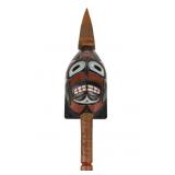Northwest Coast Polychrome Raven Rattle c. 1980s