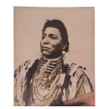 Ca. 1913 Blackfoot Chief Two Guns White Calf Photo
