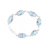 Zuni Effie Calavaza Sterling & Turquoise Bracelet
