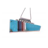 Navajo H&U Thompson Multistone Inlay Necklace