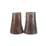 Tombstone, A.T. Stamped Leather Cowboy Cuff