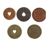 American Brothel Tokens "Good For One Screw"