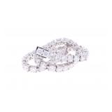 GGA Elegant 9.56ct Diamonds & 14k Wt Gold Bracelet
