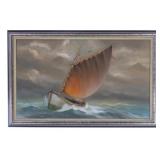 Russell Frost (Washington, 1927-1996) Boating Oil