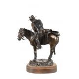 Brock Holbrook "Stepping in the Saddle" Bronze