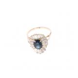 GGA 14K Gold, 1.87 CTW Sapphire & Diamond Ring