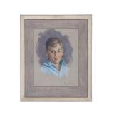 William Draper Oil Pastel Portrait Painting, 1950