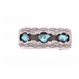 Navajo Sterling & Turquoise Cuff Bracelet