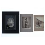 Young Teen / Children & Rifle Original Photos (3)