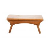 Primitive Wooden Cedar Foot Stool c. 19th Century