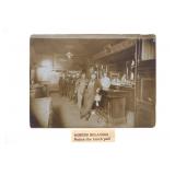 Original Photograph Miners In Bar 1880-1890s