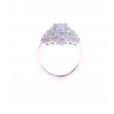 GGA Platinum, 2.29 CTW Sapphire & Diamond Ring