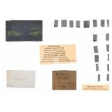 Tombstone Epitaph Type Set & Printing Blocks c1880