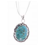 Navajo D. Etsitty Sterling & Turquoise Necklace