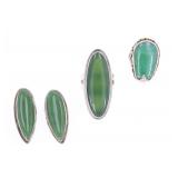 Genuine Jadeite Sterling Silver Jewelry Collection