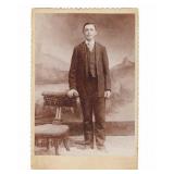 RARE O.S. Goff Photo of a Young D.F. Barry C. 1870