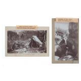Ca. 1890 Hunting & Fishing Boudoir Cards