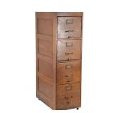 Antique Wabash  American Oak Filing Cabinet, 1900