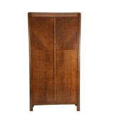 Art Deco Tiger Oak Wardrobe Cabinet 1900-1920