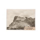 Ca. 1927-1941 RARE Unfinished Mt. Rushmore Albumen