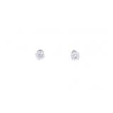 14K Gold Brilliant Round Diamond Stud Earrings