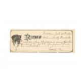 1883 Tombstone, AZ Loan Receipt - Lyttleton Price