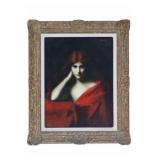 Rare Jean-Jacques Henner Young Red-Haired Girl Oil