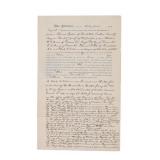 1881 Wells Spicer Signed Tombstone Mining Deed