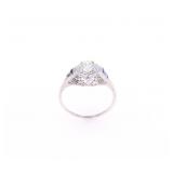 GGA Elegant 0.35 CTW Diamond & 18K White Gold Ring