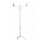 18th C. NE Familial Estate Forged Iron Candelabra