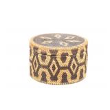 Yavapai Apache Yucca Lidded Basket c. 1940