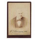 P.T. Barnum Signed Photo by Chas. Eisenmann 1886