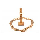 Vintage Folk Art Ball & Chain Tombstone, AZ