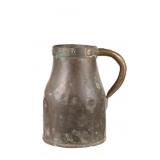 19th C. Reinforced Hammered Copper Still Basin